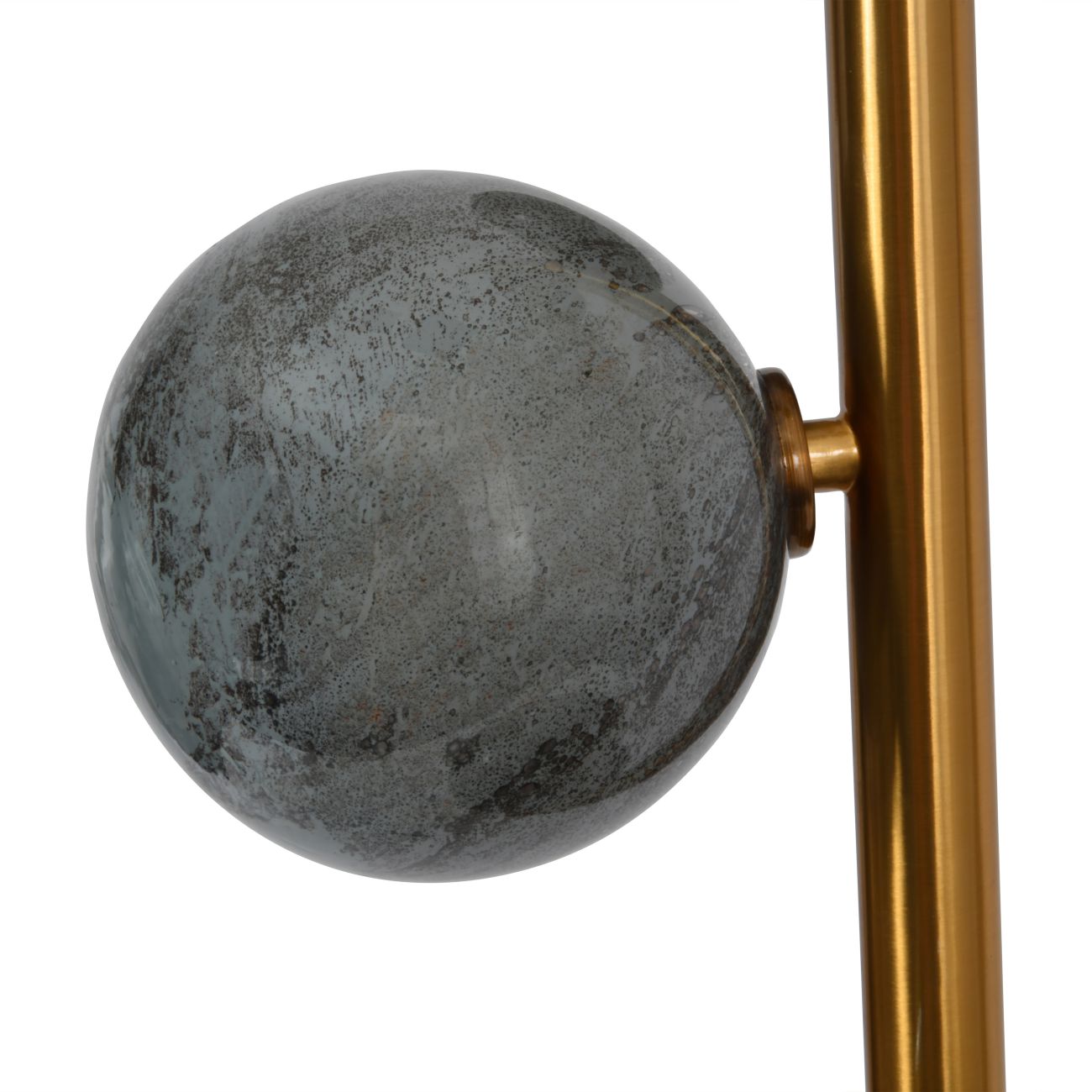 Constellation Bronze & White Marble Orb Floor Lamp